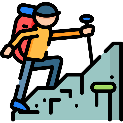 Hiking illustration