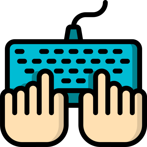 Type-touching illustration